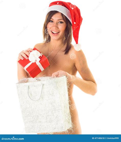 Happy Nude Santa Stock Photo Image Of Looking Beautiful