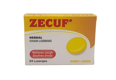 Zecuf Herbal Cough Lozenges Honey Lemon 24s Vitamins And Food