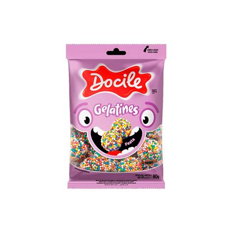 Bala Gelatines Festa Docile 80g 1UND | Embalagem Fácil
