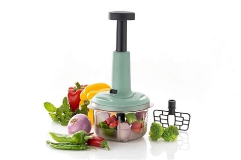 PITRU Manual Push Chopper For Vegetables Fruits Hand Press Chopper