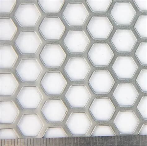 Indomesh Galvanized Iron Gi Hexagonal Perforated Sheet For Industrial