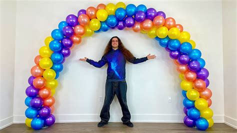 Spiral Balloon Arch How To No Stand Decoration Idea YouTube