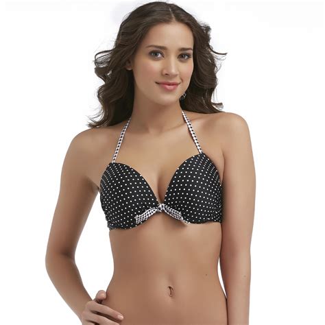Joe Boxer Junior S String Bikini Top Polka Dots Gingham