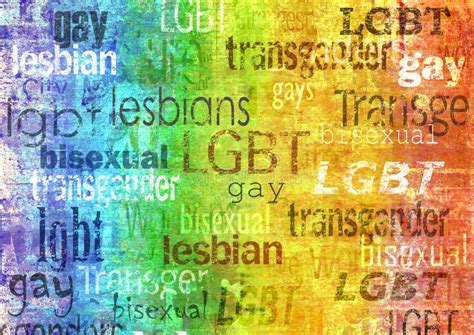 LGBT Concept Conceptual Lesbian Gay Bisexual And Transgender Poster Design Stock Photo