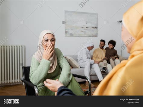 Laughing Muslim Woman Image And Photo Free Trial Bigstock