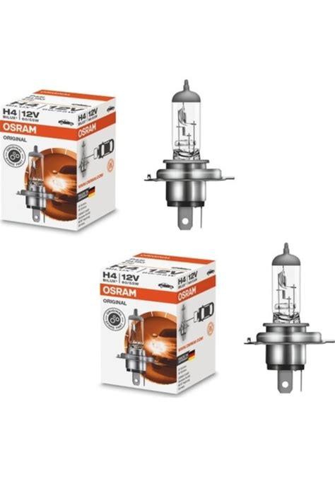 Osram H4 12V 60 55W Far Ampülü 2 Adet Almanya Üretimi Fiyatları ve ...