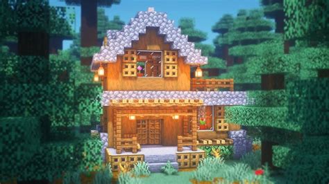 Minecraft How To Build A Spruce Starter House Simple Survival House