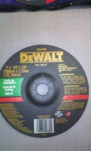 Disco Corte De Concreto Dewalt Tipo Mod Dw Mercadolibre