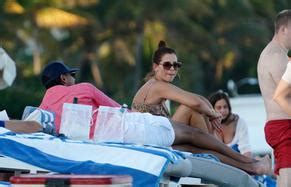 David Haye Enjoys A Day In The Sun At A Beach Party In Miami Beach Alongside His Bikini Clad Ex