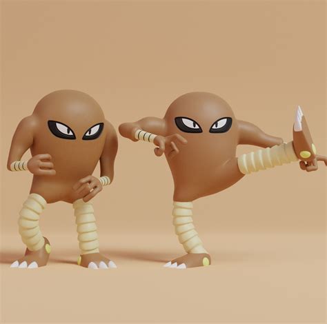 Pokemon Hitmonlee Con 2 Poses Edream Makers