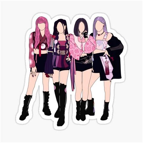 Pegatinas Blackpink Hello kitty dövmeleri Sticker tasarımı Çıkartma