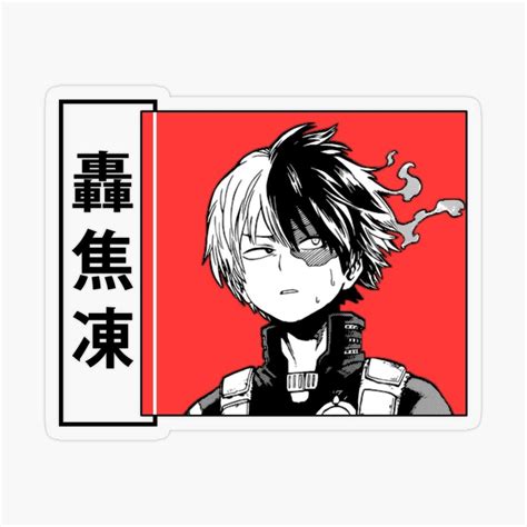 Shouto Todoroki Boku No Hero Academia Sticker By Ice Man7 Anime