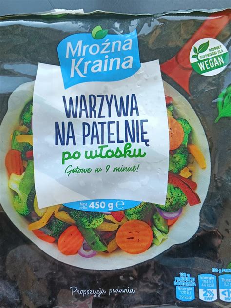 Warzywa Na Patelni Po W Osku Mro Na Kraina Kalorie Kj I Warto Ci