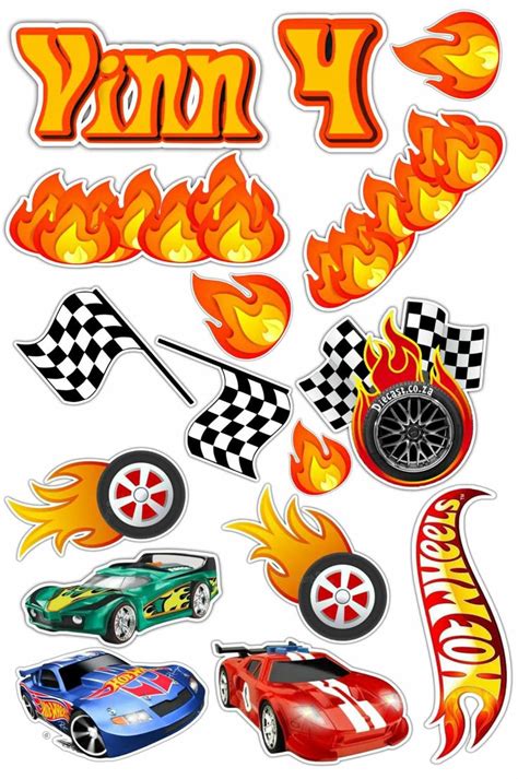 Hot Wheels Cake Topper Festa Hot Wheels Hot Wheels Hot