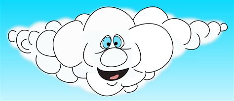 Clipart - Smiling cloud