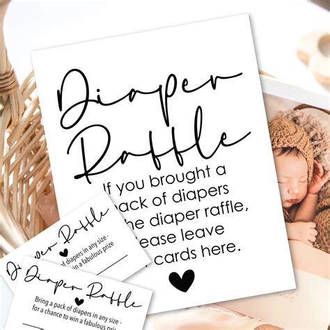 Diaper Raffle Tickets For A Baby Shower