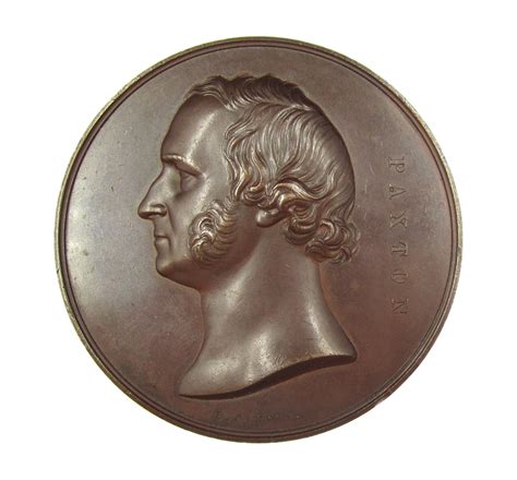 1854 Crystal Palace Paxton 64mm Bronze Medal By Wyon Coopers Coins