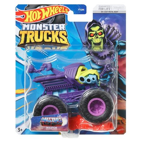 Hot Wheels Monster Trucks Skeletor jam Позашляховик джип 1 64 Scale FYJ44 Monster Trucks ID