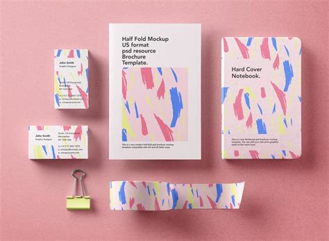 Free Basic Stationery Branding Mockup Mockuptree