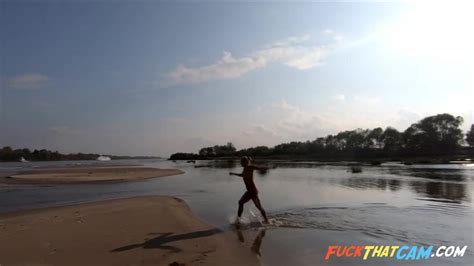 Blonde Russian Girl Naked By The River Fapcat