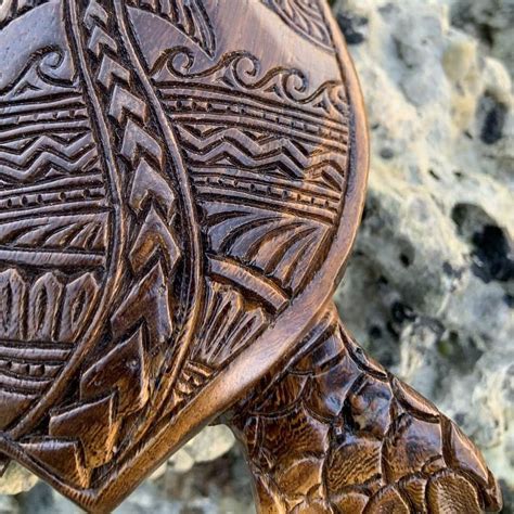 Sea Turtle Wood Carving Home Decoration Imitation Wood Carving Sea