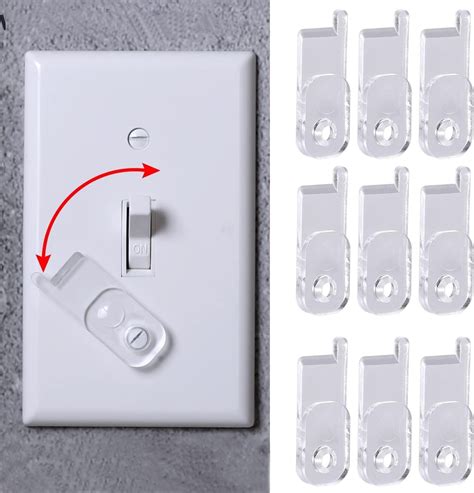 Ylovan Toggle Switch Plate Cover Guard 10 Pack Clear Security