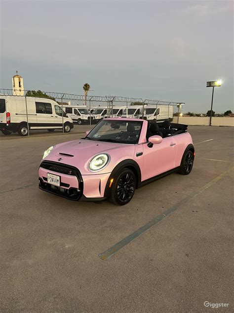 Pink convertible - Mini Cooper 2022 | Rent this location on Giggster