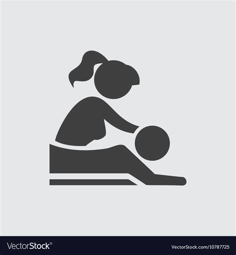 Massage Icon Royalty Free Vector Image Vectorstock