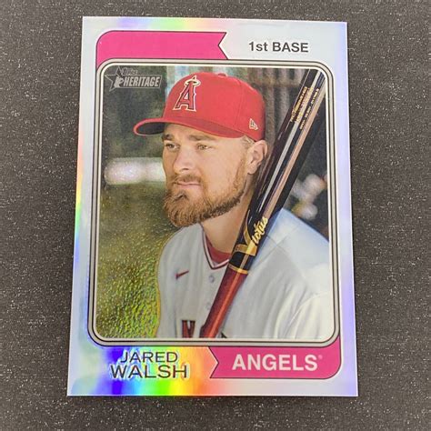 Topps Heritage Chrome Refractor Jared Walsh Insert