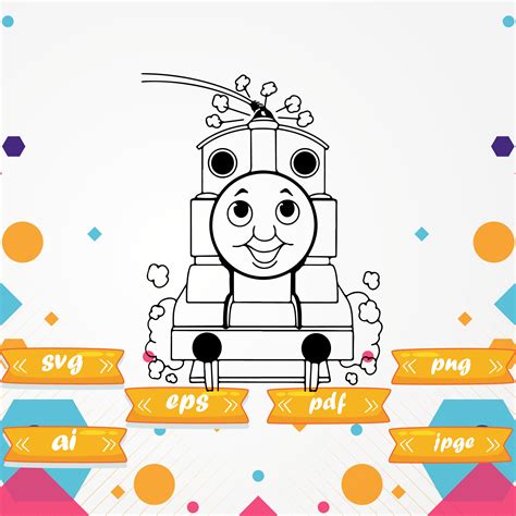 Thomas The Train SvgSVGcut Files Silhouette Cricut Instant Etsy