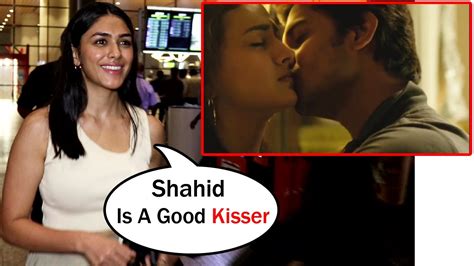 Mrunal Thakur React On Shahid Kapoor And Her Kissing Scene In Jersey