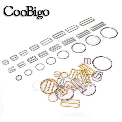 Mm Mm Metal Lingerie Bra Strap Ring Sliders Adjuster Bikini Hook For Lingerie Adjustment