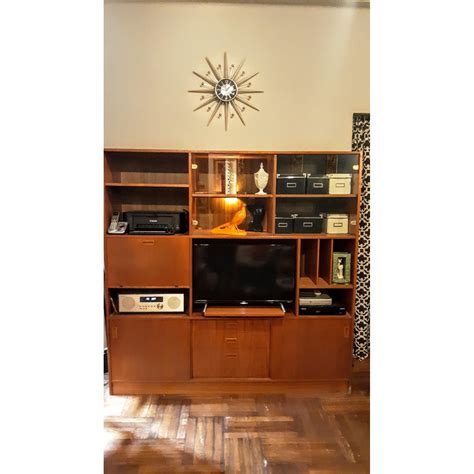 Vintage Mid Century Modern Wall Unit Aptdeco