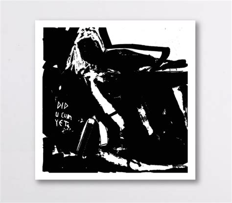 Large Abstract Painting Pop Art Nude Art Erotik Cumshot Girls Sex Black White Wall Art