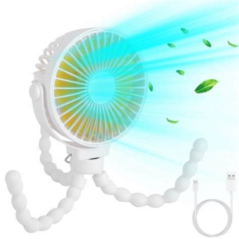 Portable Baby Stroller Fan Rechargeable Handheld Fan With Flexible