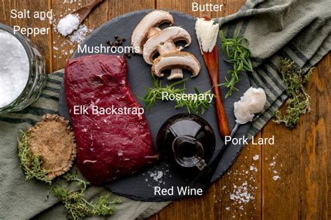 Elk Backstrap with Red Wine Mushrooms | Peak to Plate