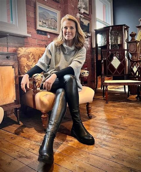Bargain Hunt Host Christina Trevanion Wows In Tight Pvc Trousers As Fans Brand Her Hot Daily