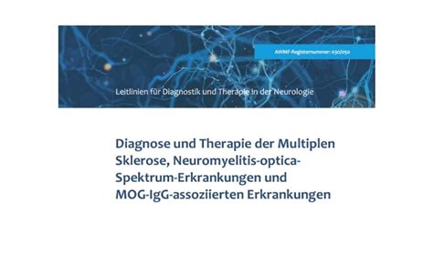 S K Leitlinie Zur Diagnostik Und Therapie Der Multiplen Sklerose