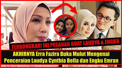 Akhirnya Erra Fazira Buka Mulut Mengenai Penceraian Laudya Cynthia