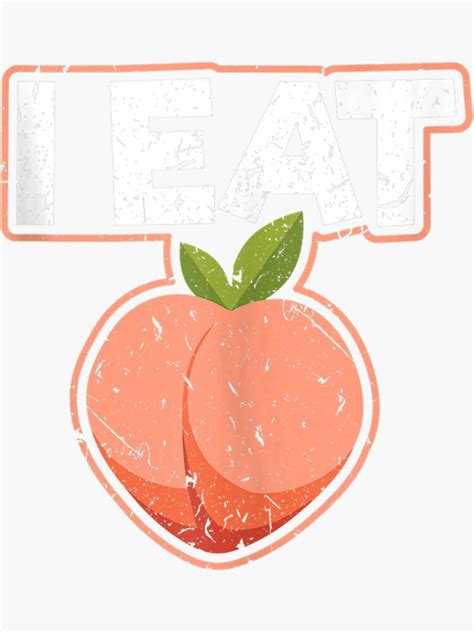 Pegatina Yo Como Culo Melocot N Grueso Chica Bbw Chica Grande N De Wettachkath Redbubble