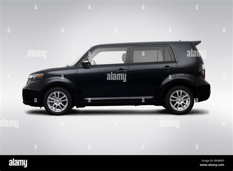 2009 Scion Xb In Black Drivers Side Profile Stock Photo Alamy