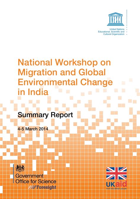 National Workshop on Migration and Global Environmental Change in India