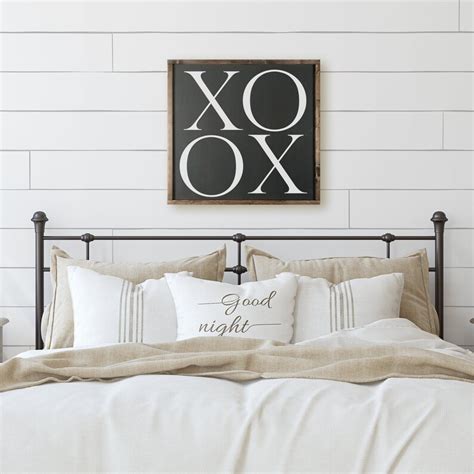 Xoxo Sign Master Bedroom Wall Decor Over Bed Farmhouse Etsy