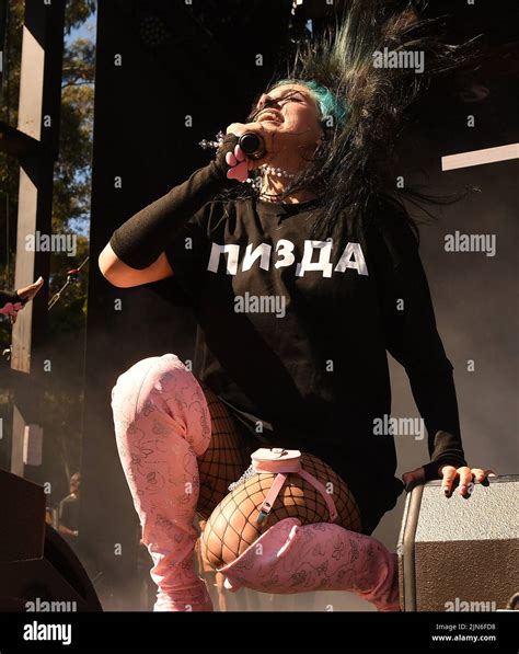 Pussy Riot Nadya Tolokonnikova Performs During The Outside Lands Music And Arts Festival