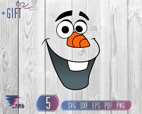 Olaf Svg Layered Olaf Face Svg Olaf The Frozen Svg Etsy