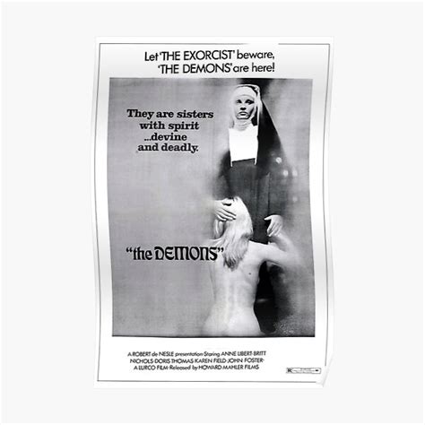 The Demons The Sex Demons Poster For Sale By Oddpit Redbubble