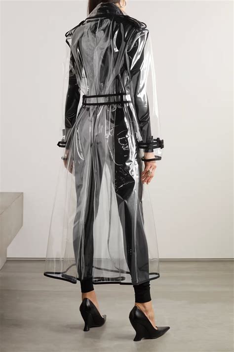 Dolce And Gabbana Piped Cotton Trimmed Pvc Trench Coat Net A Porter