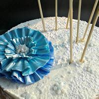 Frozen Themed Naked Cake Decorated Cake By Amanda CakesDecor