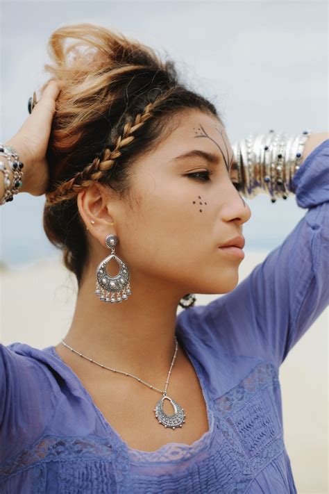 Oorbellen Gypsy Queen Zilver Bohemian Stijl Boho Babe Oorbellen