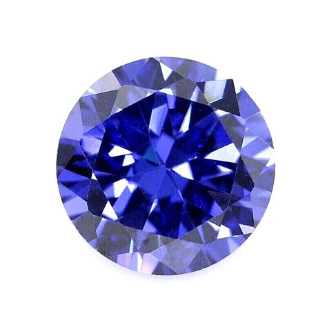 Aaa X Mm Natural Flawless Ceylon Blue Sapphire Round Loose Gemstone